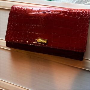 Kate Spade New York Bristol drive croc Phoenix Wallet /Clutch